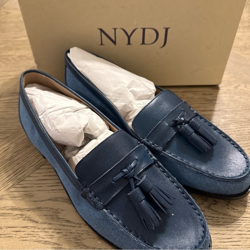 NYDJ Denim Loafers Arielden Size 10